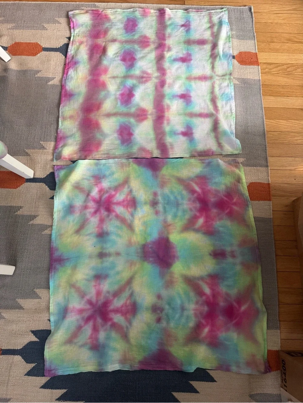5 sack cotton kitchen towels hand dyed
